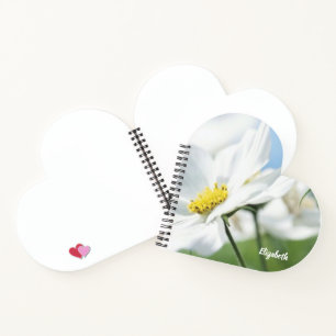 Wishes with White Daisies Personalised Notebook