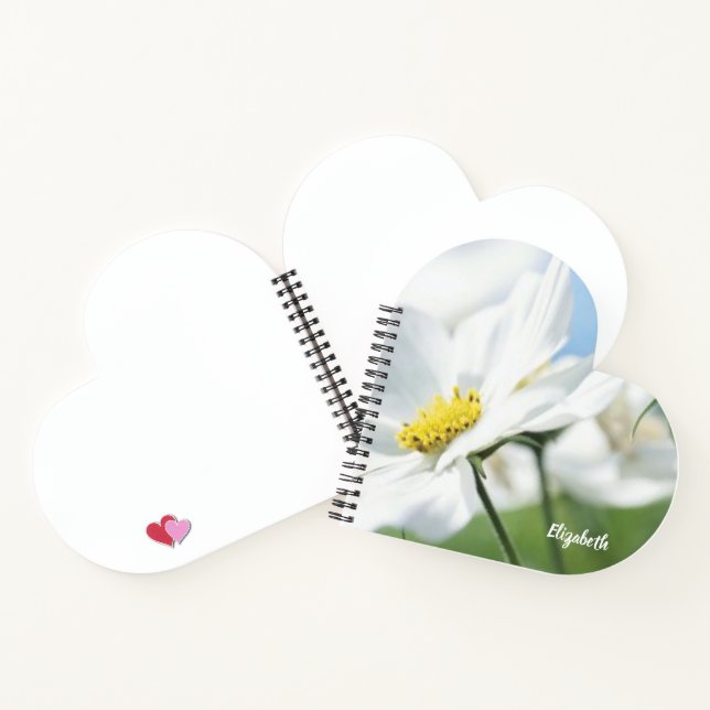 Wishes with White Daisies Personalised Notebook (Inside)