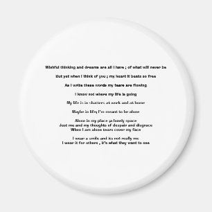 Wishful thinking and dreams are all i have ; of... magnet