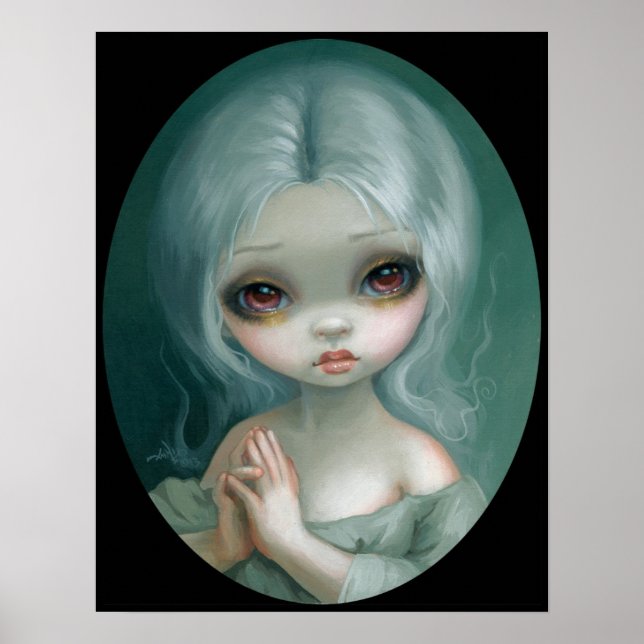 Wishful Thinking big eye art print Jasmine Becket (Front)