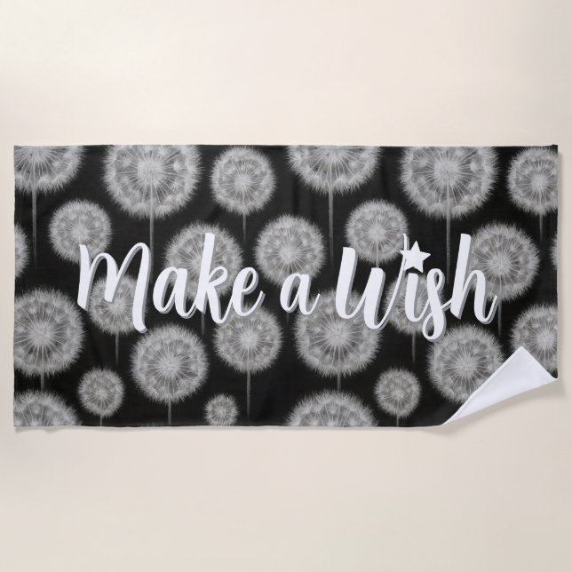 Wishful Thinking "Make a Wish" Beach Towel (Front)