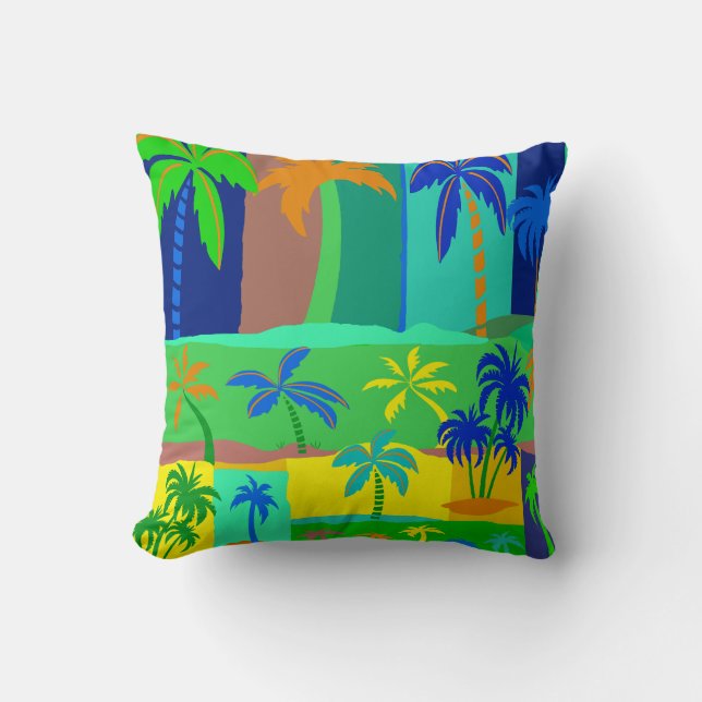 Wishful Tropical Vacation Cushion (Front)
