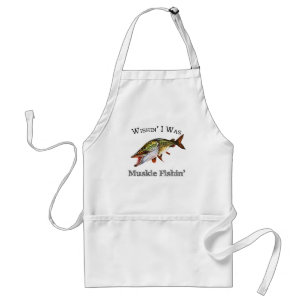 Wishin I Was Muskie Fishin Standard Apron