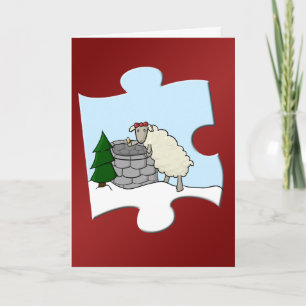 Wishing Ewe Piece Holiday Card