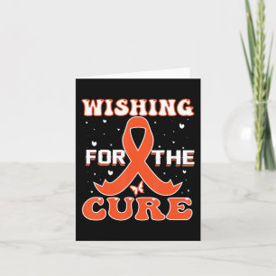Wishing For The Cure Leukaemia Cancer Awareness Card