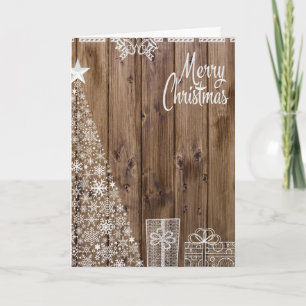 Wishing Happy Holiday Decorative Christmas Tree Card