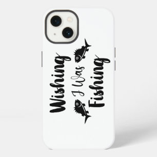 Wishing I was fishing funny quote iPhone 13 Case