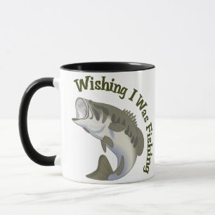 Wishing I Was Fishing Mug