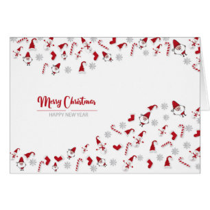 Wishing Merry Christmas Pink White Snowflake