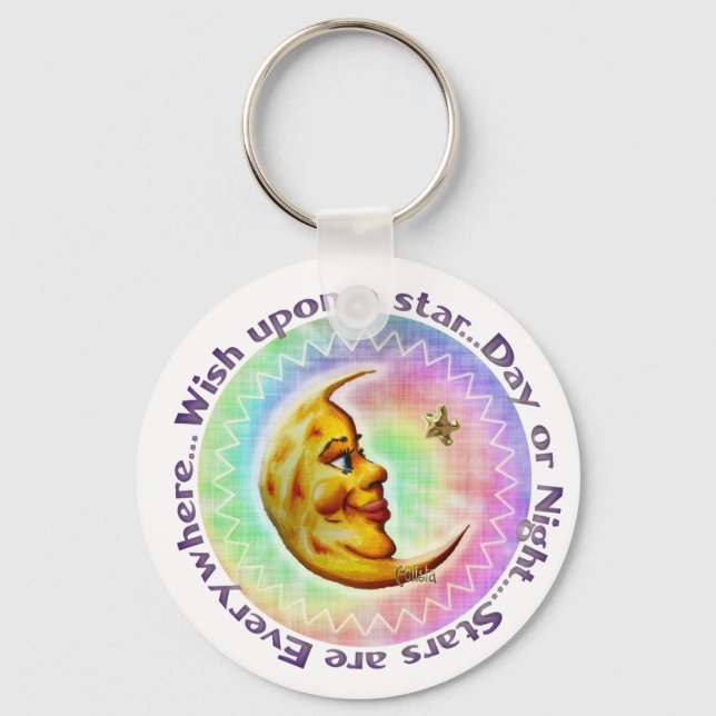 Wishing Moon Keychain (Front)