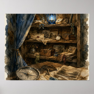 Wishing Shelf of Roadstand Hollow, Plate RH-WC-001 Poster