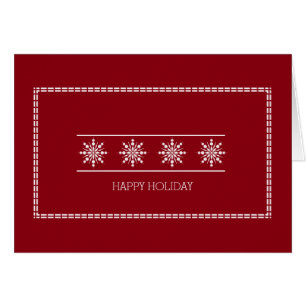 Wishing to Happy Holiday with Snowflake Christmas