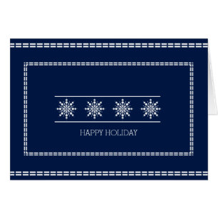 Wishing to Happy Holiday with Snowflake Christmas