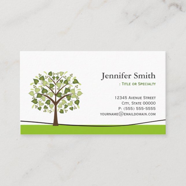 Wishing Tree of Hearts - Appointment Card (Front)