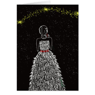 Wishing Upon A winter Star Greeting Card