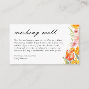 Wishing Well Aperol Spritz Bridal Shower Enclosure Card