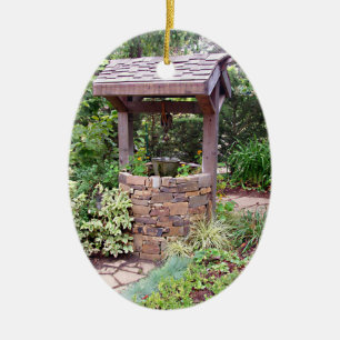 Wishing Well Ceramic Tree Decoration