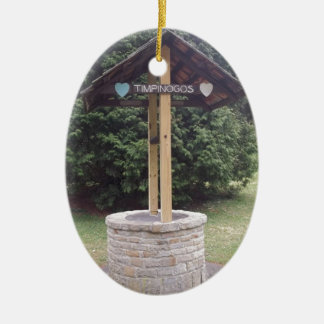 wishing well ceramic tree decoration