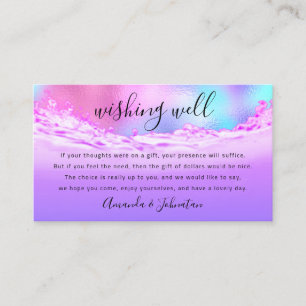 Wishing Well For Wedding Dollar Gift Money On Beac Business Card