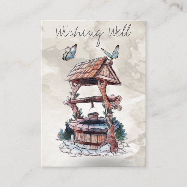 WISHING WELL GIFT CARD INSERT (Front)