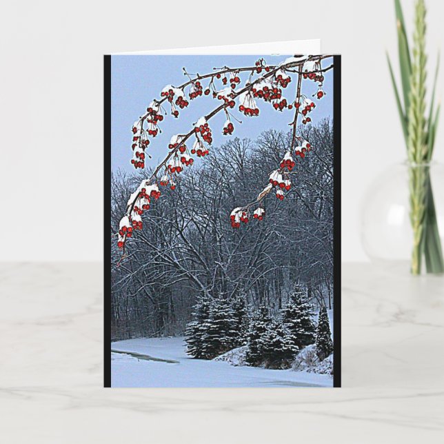 Wishing You A Beautiful Christmas Season! Holiday Card (Front)