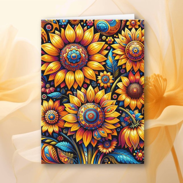 Wishing You a Beautiful Day | Sunflower Art Card (Creator Uploaded)
