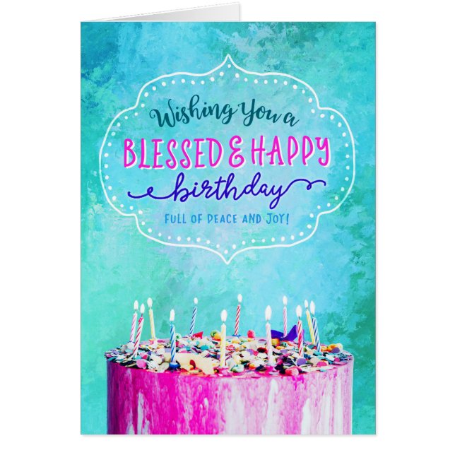 Wishing You a Blessed & Happy Birthday (Front)