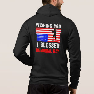 Wishing You A Blessed Memorial Day-62237 Hoodie
