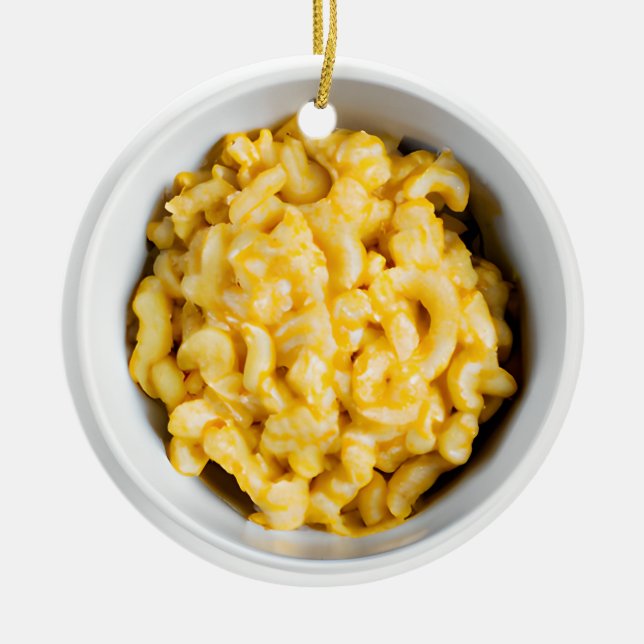 Wishing You a Cheesy Christmas | Funny Food Pun Ceramic Tree Decoration (Front)