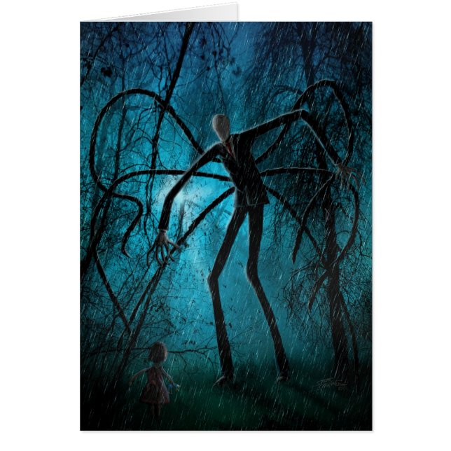 Wishing You a Creepy Day personalised Slender Man (Front)