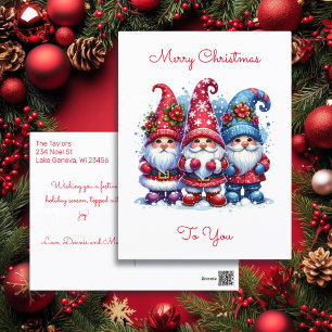 Wishing you a Festive Christmas Holiday Gnomes