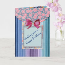 Wishing You a Happy Birthday Scrapbook Card