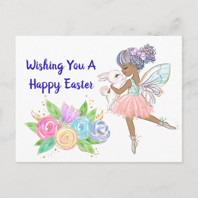 Wishing You A Happy Easter Postcard (Front)