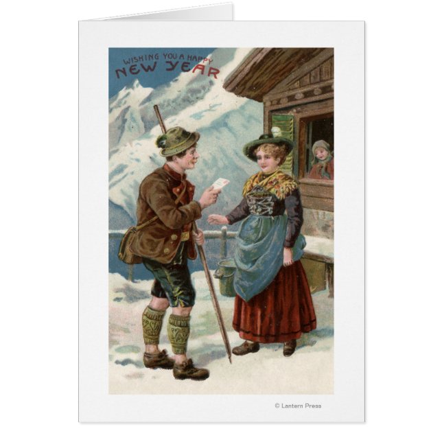 Wishing You a Happy New YearMountain Scene (Front)