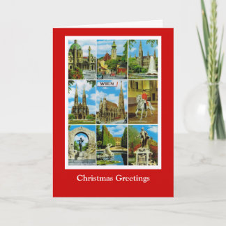 Wishing you a joyous Christmas, Vintage Vienna Holiday Card