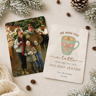 Wishing You a Latte Love & Joy Holiday Photo Card