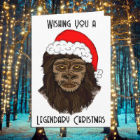 Wishing You a Legendary Christmas Funny Bigfoot