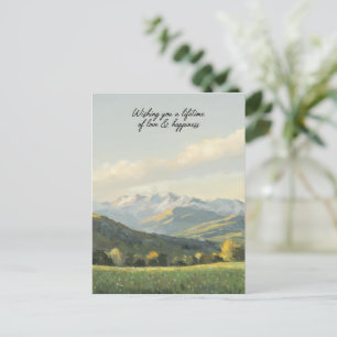 Wishing You a Lifetime of Love & Happiness  Postcard