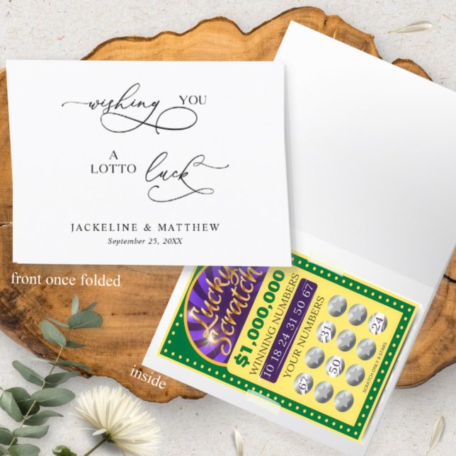 Wishing You A Lotto Luck Favour Lottery Card Holde (Creator Uploaded)