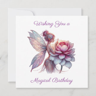 Wishing You a Magical Birthday | Colouring Page Card