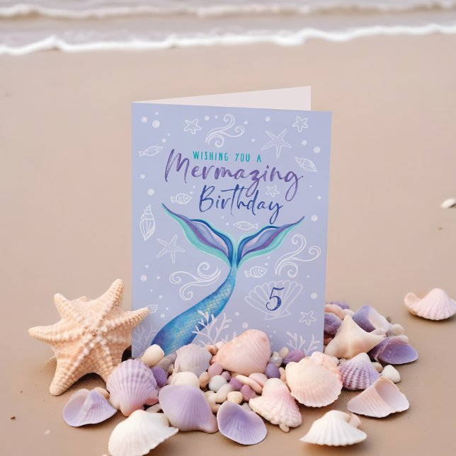 Wishing You a Mermazing Birthday Under The Sea Card (Wishing You a Mermazing Birthday Under The Sea Card)