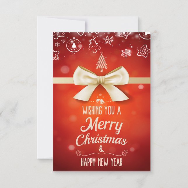 Wishing You A Merry Christmas And Happy New Year (Front)