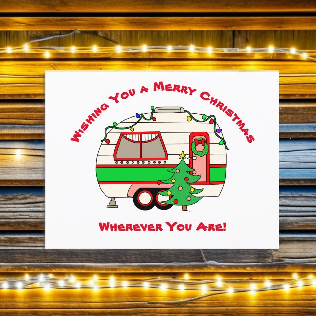 Wishing You a Merry Christmas from a Traveller Holiday Postcard (Creator Uploaded)