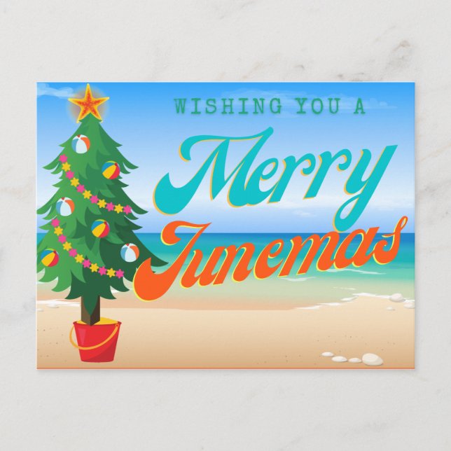 Wishing You A Merry Junemas Postcard (Front)