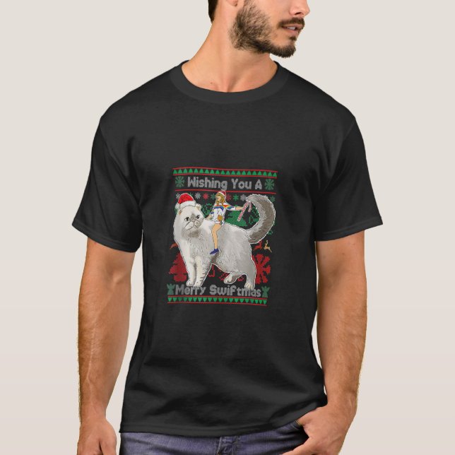 Wishing You A Merry Swiftmas ugly Christmas Sweate T-Shirt (Front)