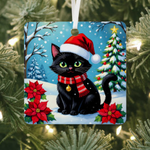 Wishing You a Paw-some Christmas Personalized Metal Tree Decoration