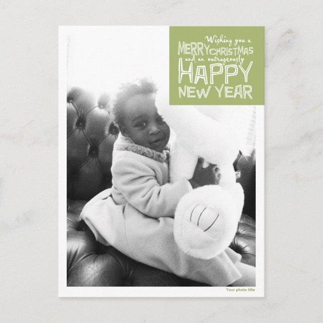 "Wishing you a" Photo Postcard (Front)