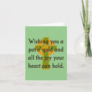 Wishing You A Pot O Gold - Irish Quote Card