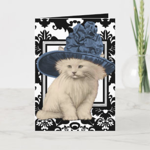 Wishing You a Purrfectly Delightful BD Vintage Cat Card