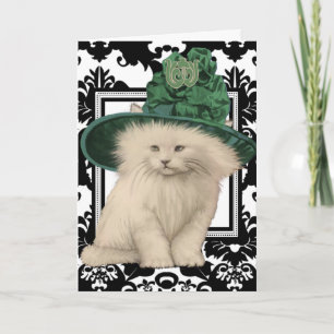 Wishing You a Purrfectly Delightful St. Patrick's Card